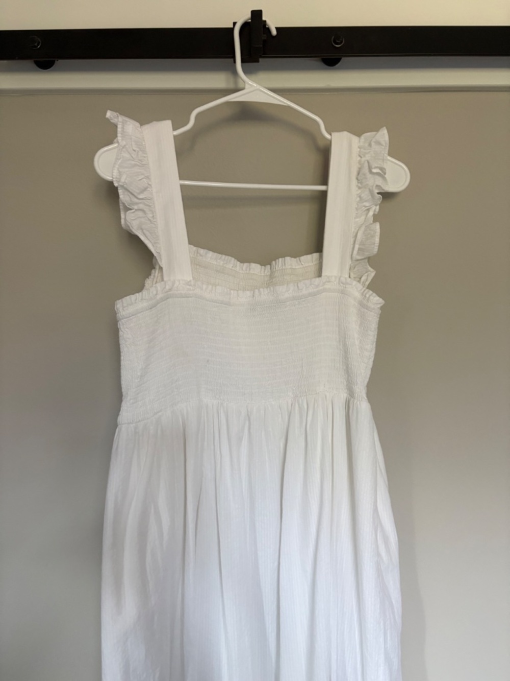 On 34th Smocked White Dress - Picture 5 of 7